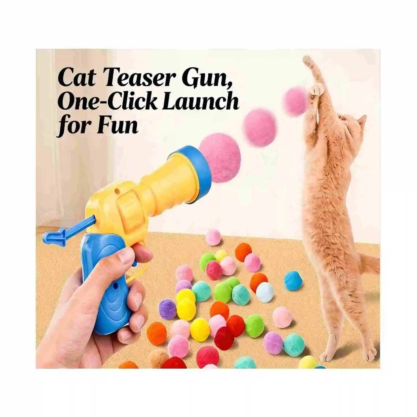 Fumoi 20-Pack Soft Plush Cat Toy Balls, 3.0cm Interactive Kitten Toys, Universal Replacement Balls Compatible with Automatic Lau