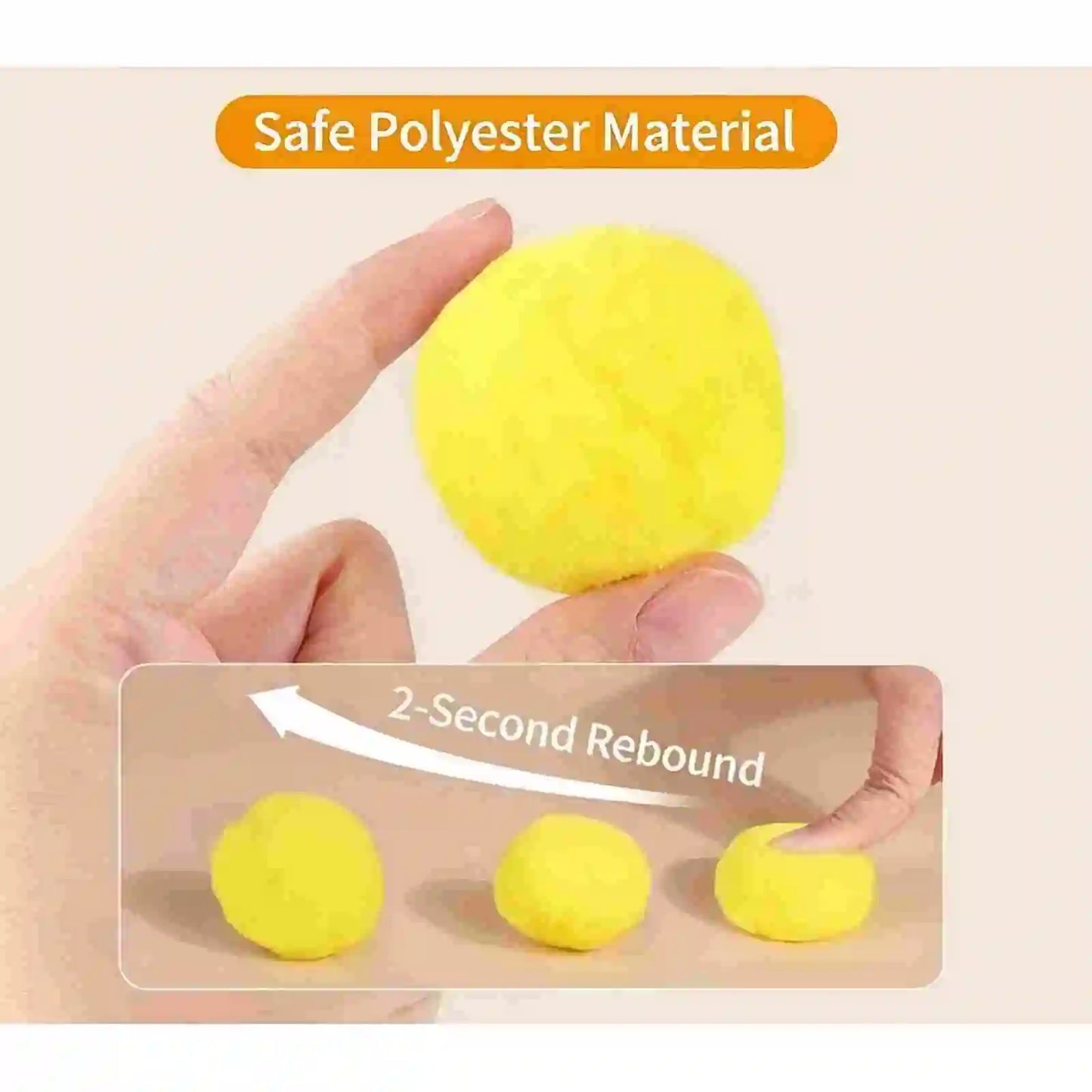 Fumoi 20-Pack Soft Plush Cat Toy Balls, 3.0cm Interactive Kitten Toys, Universal Replacement Balls Compatible with Automatic Lau
