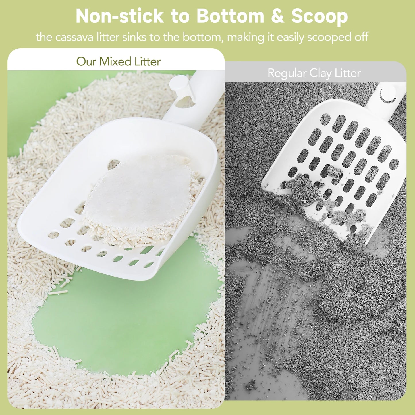 Ezskuup Non-Stick Ultra Clumping Cassava Tofu Cat Litter Odour Control Low Tracking Kitty Litter Plant-Based Ingredient 4 X 4KG/PACK