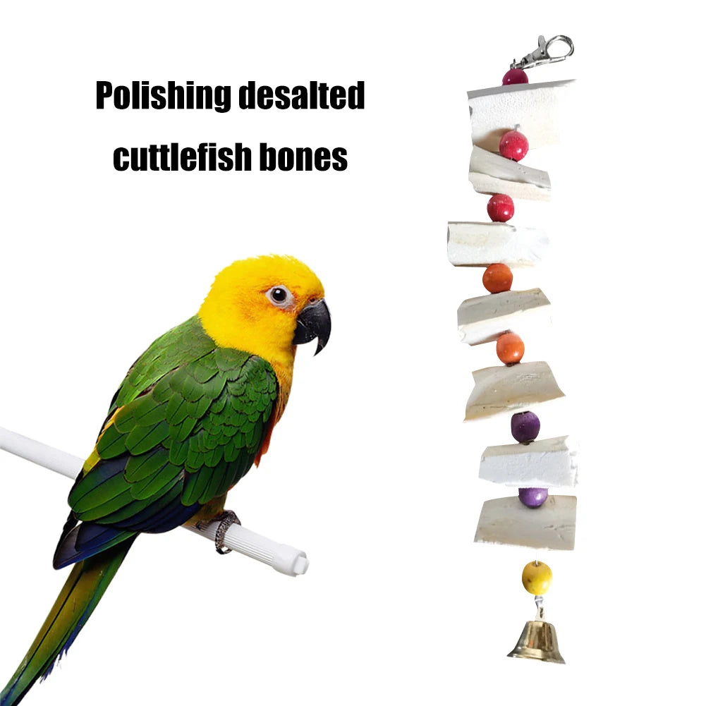 Cuttlefish Bone Parrot Chew Toys Chewing Bird Food Calcium Cuttlebone Pick Stone