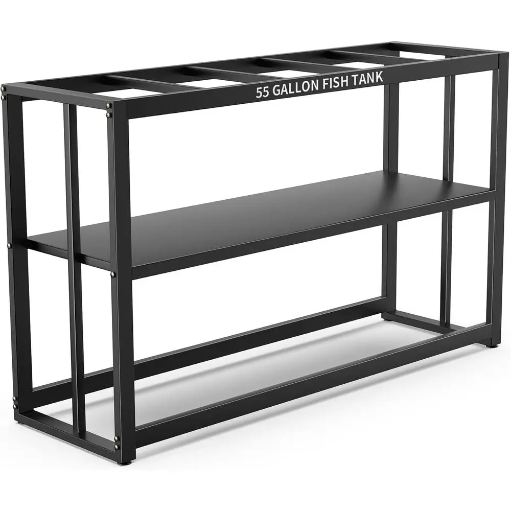 55-75 Gallon ish Tank Stand with Storage Shel, 48.5 x14.9 x 29.2 Inch Aquarium Stand, Turtle Tank, Reptile Terrariums and Breede