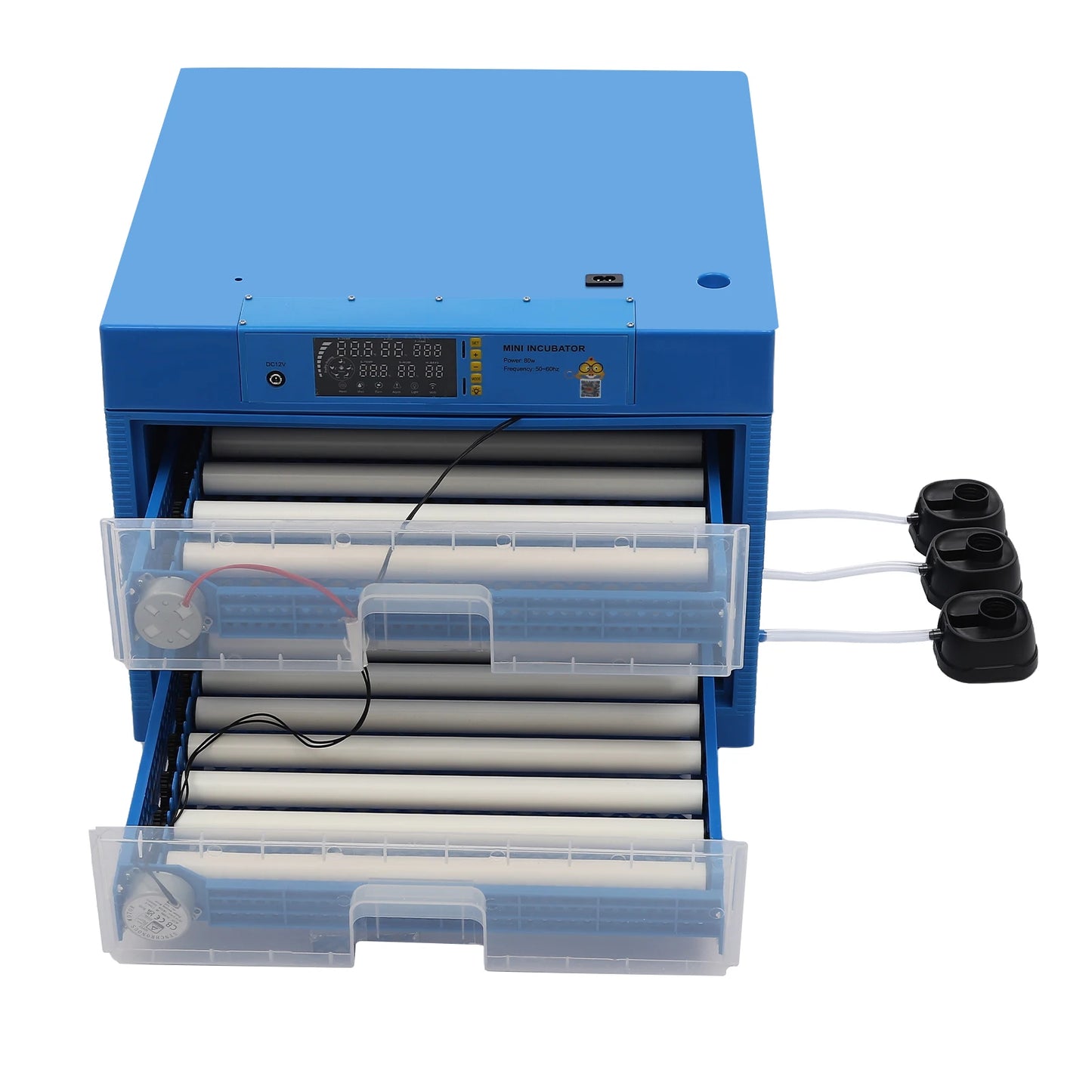 128 Egg Incubator, 80W Digital Smart Poultry Egg Incubator, Automatic Egg Turning, Temperature & Humidity Control