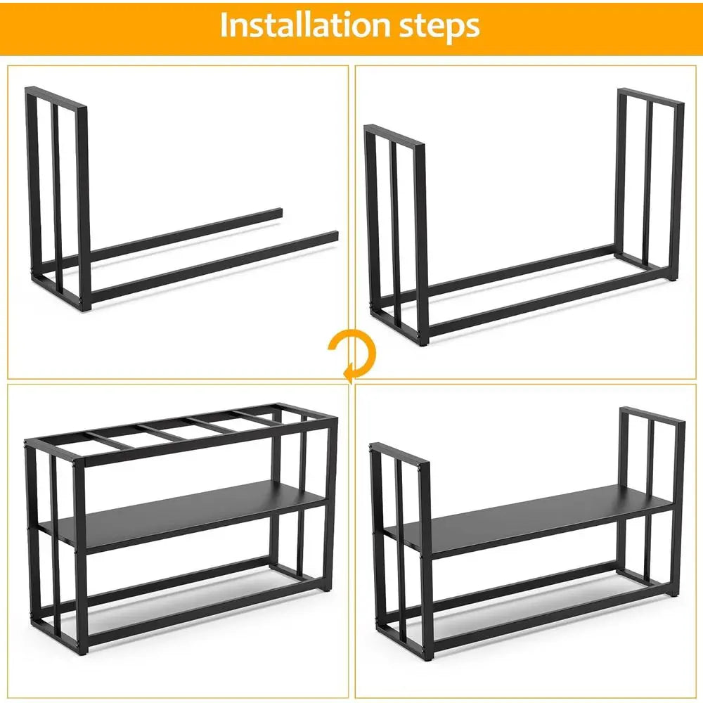 55-75 Gallon ish Tank Stand with Storage Shel, 48.5 x14.9 x 29.2 Inch Aquarium Stand, Turtle Tank, Reptile Terrariums and Breede