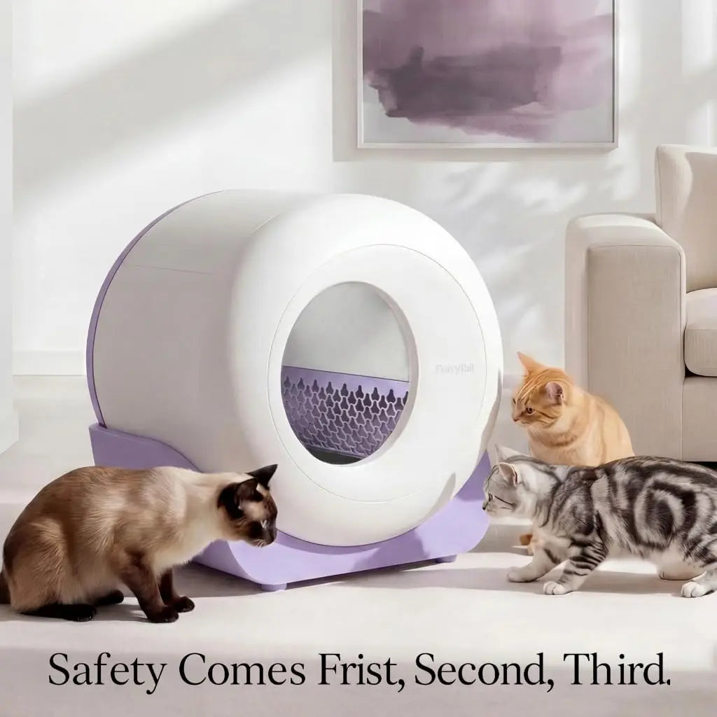 Self Cleaning Automatic Litter Box, Smart Sensors, Odor Leak Control, Large Multi Cat, App & 40 Bags, Custom