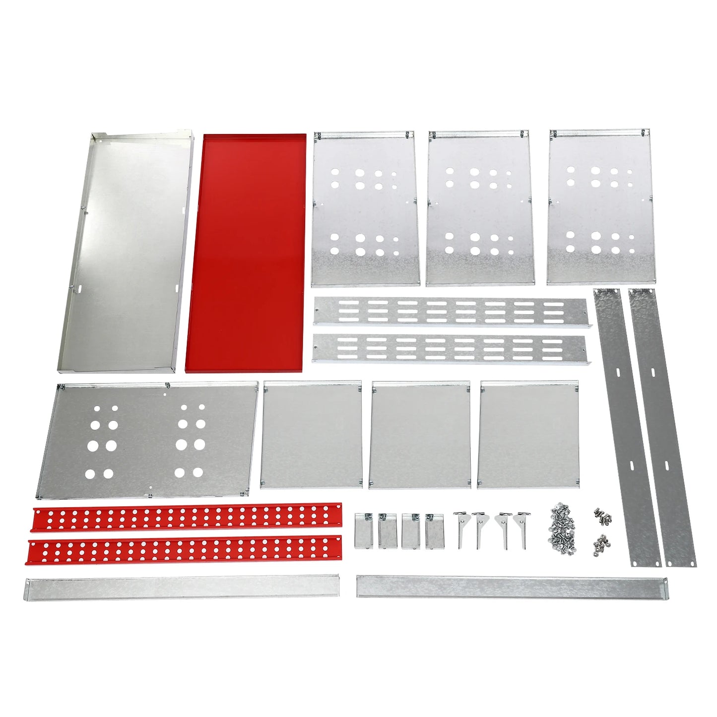 2 Tiers Metal Chicken Nesting Boxes Heavy-Duty Galvanized Steel Egg Laying Box with 6 Compartments Load 110.23lbs for Coops