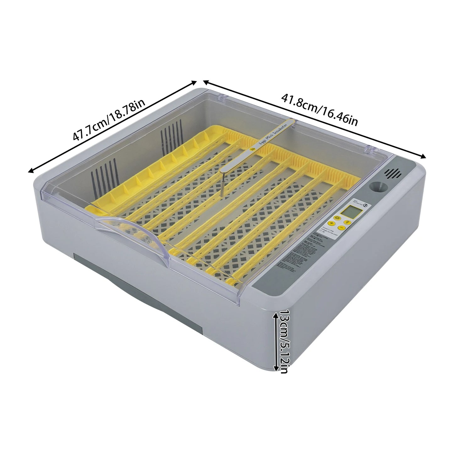 36 Eggs Incubator Digital Poultry Hatcher Machine with Automatic Egg Turning, Temperature & Humidity Control